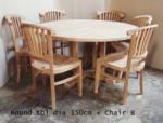 RoundTblDiameter150cm + Chair B 